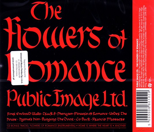 Public Image Limited: Flowers Of Romance [CD]