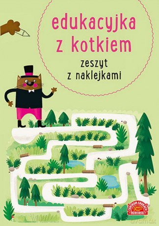 Edukacyjka z kotkiem Zeszyt z naklejkami [KSIĄŻKA]