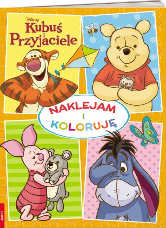 Kubuś i przyjaciele Naklejam i koloruję [KSIĄŻKA]