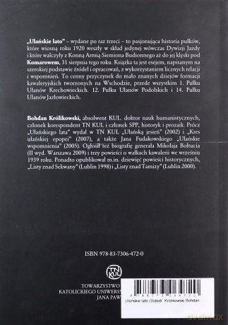 Ułańskie lato - Bohdan Królikowski [KSIĄŻKA]