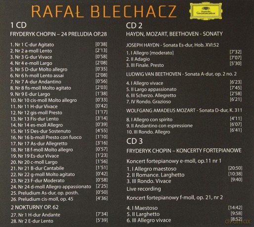 Rafał Blechacz: Deutsche Grammophon Recordings [3CD]