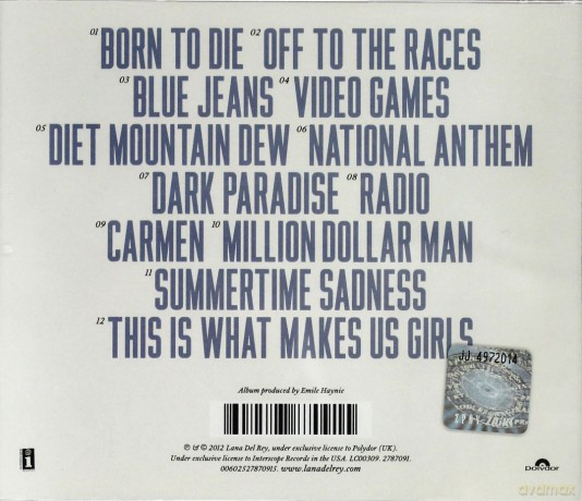 Lana Del Rey: Born To Die [CD]
