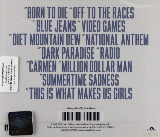 Lana Del Rey: Born To Die [CD]