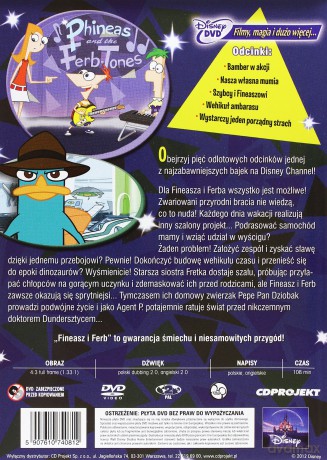 Fineasz i Ferb: Szybcy i Fineaszowi sezon 1 cz. 1 (Disney) [DVD]