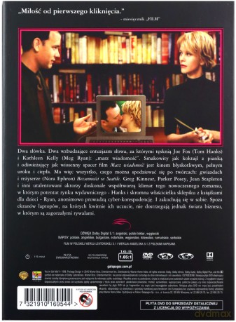 Masz wiadomość (Zakochane kino) [DVD]