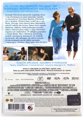 Noce w Rodanthe (Zakochane kino) [DVD]