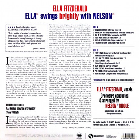 Fitzgerald,Ella: Ella Swings Brightly With Nelson (remastered) (Limited) [Winyl]