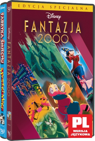 Fabryka śmiechu Myszki Mickey / Fantazja 2000 (Disney) [BOX] [2DVD] 