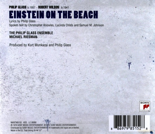 Philip Glass Ensemble: Einstein On The Beach - The Sony Opera House [4CD]