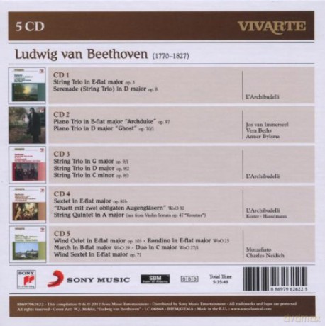 L'archibudelli: Beethoven: String Trios; Piano Trios; Quintet; Sextets; Octet Etc. [5CD]