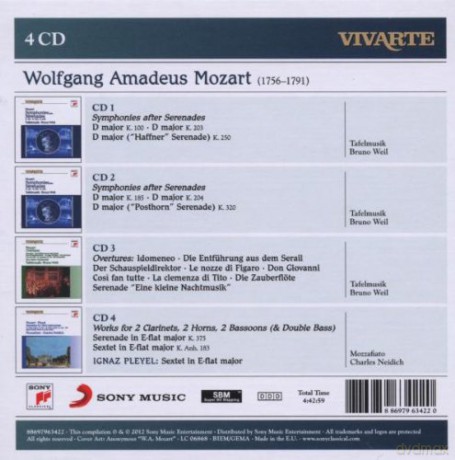Mozart: Symphonies After Serenades; Overtures; Eine Kleine Nachtmusik Etc. [4CD]