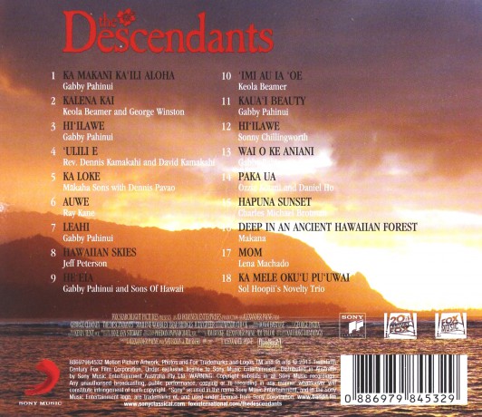 The Descendants soundtrack (Spadkobiercy) [CD]