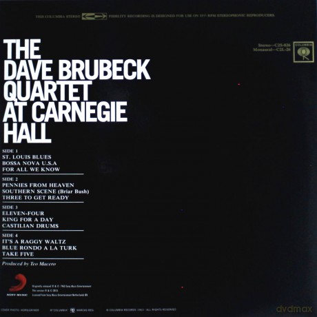 Dave Brubeck: The Dave Brubeck Quartet At Carnegie Hall (Limited) [Winyl]