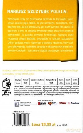 Literatura czeska Tom 12: Lemoniadowy Joe [DVD]+[KSIĄŻKA]