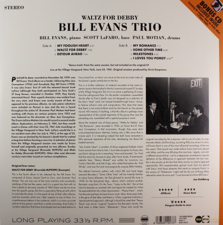 Bill Evans Trio: Waltz For Debby [Winyl]