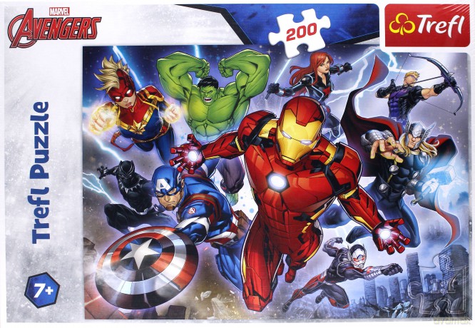 TREFL 200 el. Waleczni Avengersi Disney Marvel [PUZZLE]