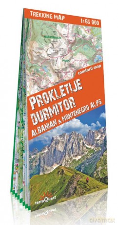 Alpy Albani i Czarnogóry Durmitor i Prokletije 1:65 000