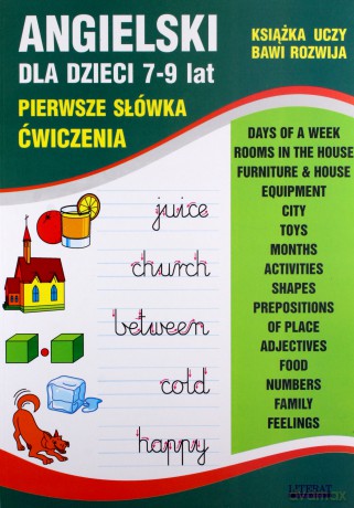 Angielski dla dzieci 7-9 lat. Pierwsze słówka. Ćwiczenia - Joanna Usowicz [KSIĄŻKA]