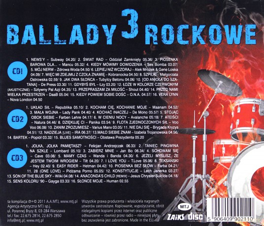 Ballady rockowe 3 [3CD]