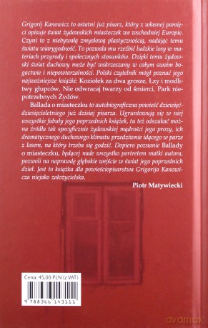 Ballada o miasteczku - Grigorij Kanowicz [KSIĄŻKA]