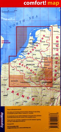 Benelux Belgia Holandia Luksemburg 1:500 000