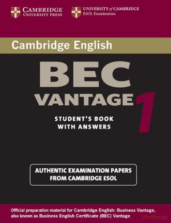 Cambridge BEC Vantage 1 Student's Book with answers [KSIĄŻKA]