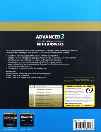Cambridge English Advanced 3 with answers [KSIĄŻKA]