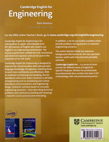 Cambridge English for Engineering Student's Book - Mark Ibbotson [KSIĄŻKA]
