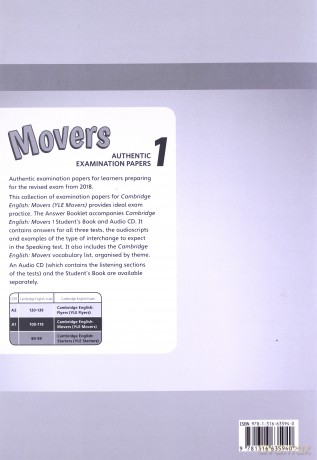 Cambridge English Movers 1 Authentic Examination Papers Answer booklet [KSIĄŻKA]
