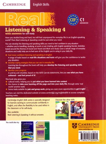 Cambridge English Skills Real Listening and Speaking with answers - Miles Craven [KSIĄŻKA]