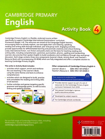 Cambridge Primary English Activity Book 4 - Sally Burt, Debbie Ridgard [KSIĄŻKA]