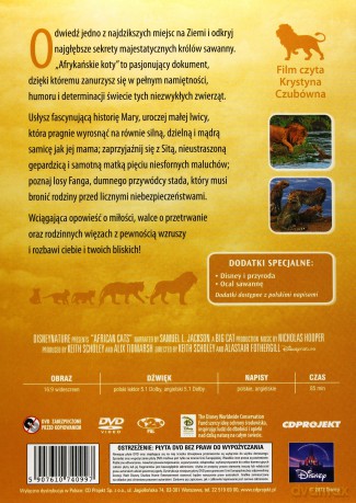 Afrykańskie Koty (Disney) [DVD]