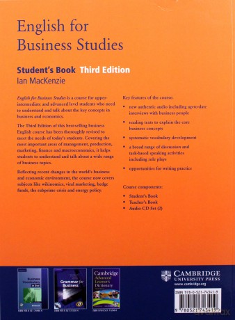 English for Business Studies Student's Book - Ian MacKenzie [KSIĄŻKA]