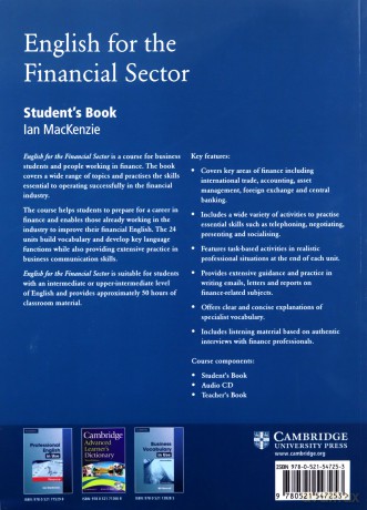 English for the Financial Sector Student's Book - Ian MacKenzie [KSIĄŻKA]