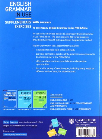 English Grammar in Use Supplementary Exercises Book with Answers - Louise Hashemi, Raymond Murphy [KSIĄŻKA]