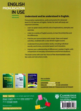 English Pronunciation in Use Advanced Experience with downloadable audio - Martin Hewings [KSIĄŻKA]