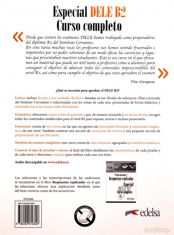 Especial DELE B2 alumno /Edelsa - Alzugaray Pilar, José Barrios Maria [KSIĄŻKA]