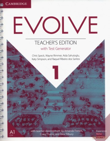 Evolve 1 Teacher's Edition with Test Generator - Chris Speck, Wayne Rimmer [KSIĄŻKA]