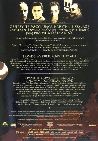 Ojciec Chrzestny Trylogia - odnowiona edycja [4DVD]
