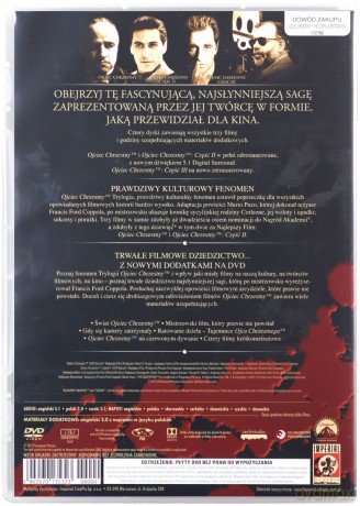Ojciec Chrzestny Trylogia - odnowiona edycja [4DVD]