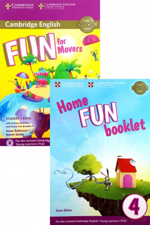 Fun for Movers Student's Book + Online Activities + Audio + Home Fun Booklet 4 - Anne Robinson, Karen Saxby [KSIĄŻKA]
