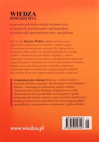 Gramatyka języka włoskiego - Stanisław Widlak [KSIĄŻKA]