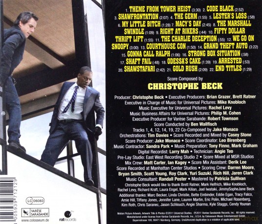 Tower Heist soundtrack (Zemsta cieciów) (Christophe Beck) [CD]