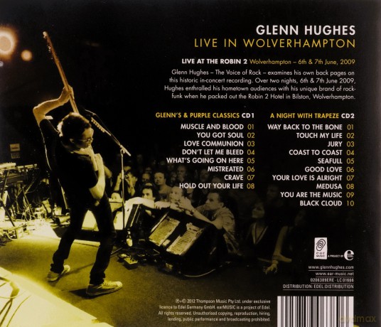 Glen Hughes: Live In Wolverhampton [2CD]