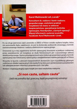 Inwigilacja elektroniczna i bezpośrednia Część 2 - Karol Malinowski [KSIĄŻKA]