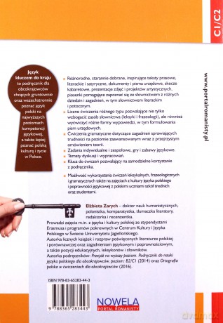 Język kluczem do kraju Podręcznik do nauki języka polskiego C1/C2 - Elżbieta Zarych [KSIĄŻKA]