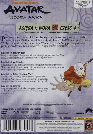 Avatar Legenda Aanga Księga 1: Woda cz. 4 [DVD]