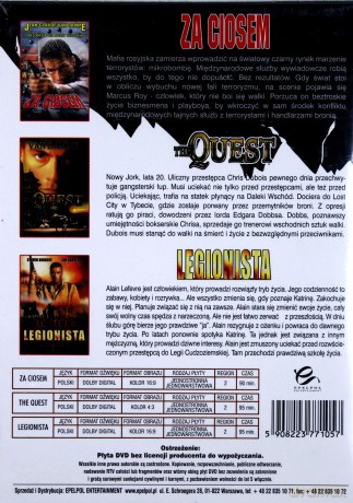 Kolekcja Jean-Claude Van Damme: Za ciosem / Quest / Legionista [BOX] [3DVD]