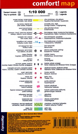 Lwów kieszonkowy laminowany plan miasta