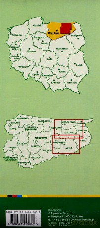 Mazury Kraina Wielkich Jezior mapa turystyczna 1:75 000